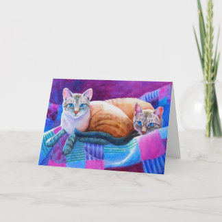 Wenskaart van de Katten van het Punt van de lynx Kaart