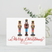 Wenskaart van de kerstfeestdag van Nutcracker (Staand voorkant)