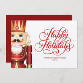 Wenskaart van de kerstfeestdag van Nutcracker (Voorkant / Achterkant)