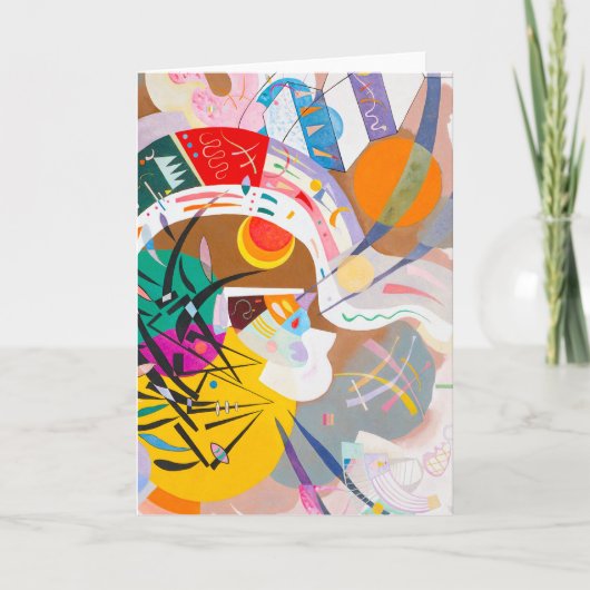 Wenskaart van de Kromme van Kandinsky het Kaart (Voorkant)