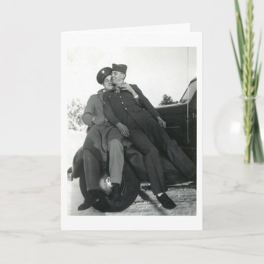 Wenskaart van de Militairen van de Homoseksuelen Kaart (Voorkant)