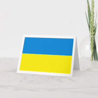 Wenskaart van de Oekraïense vlag Kaart