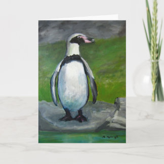 Wenskaart van de pinguïn kaart