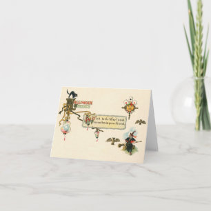 Wenskaart van de van de Waarschuwing Kaart