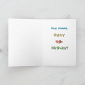 Wenskaart van de Verjaardag van de kinder Kaart (Binnen)