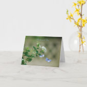 Wenskaart van de vlindertuin kaart (Gele Bloem)