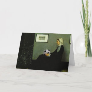 Wenskaart van de Voetbal Mam Kaart