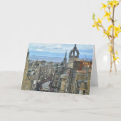 Wenskaart van Edinburgh Kaart (Gele Bloem)