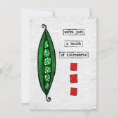 Wenskaart van erwten - Funny Vegetable - Introvert Kaart (Voorkant)