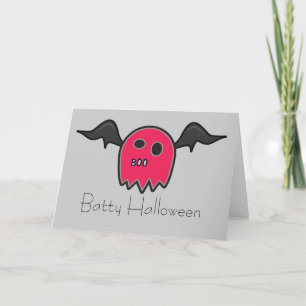 Wenskaart van Halloween van het Spook van de Kaart