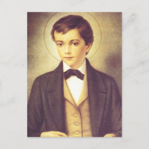 Wenskaart van Heilige Dominic Savio Leerling van J Briefkaart