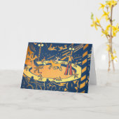 Wenskaart van het Kunstwerk van het circus het Kaart (Gele Bloem)