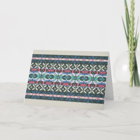 Wenskaart van het vakantieseizoen kaart (Voorkant)