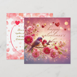 Wenskaart van Lovebirds Valentijns Feestdagenkaart