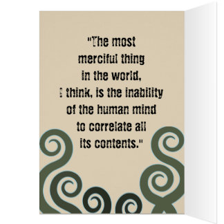 Wenskaart van lovecraft, lovecraft-portret