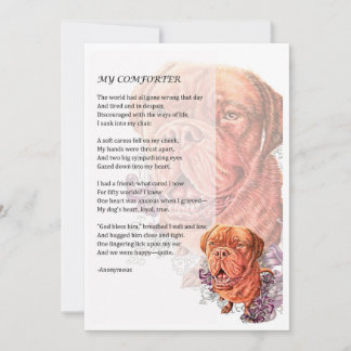 Wenskaart van Mastiff Hondenliefhebber Gift Kaart