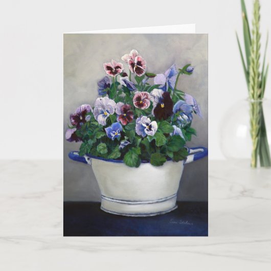 Wenskaart van Pansies Kaart (Voorkant)