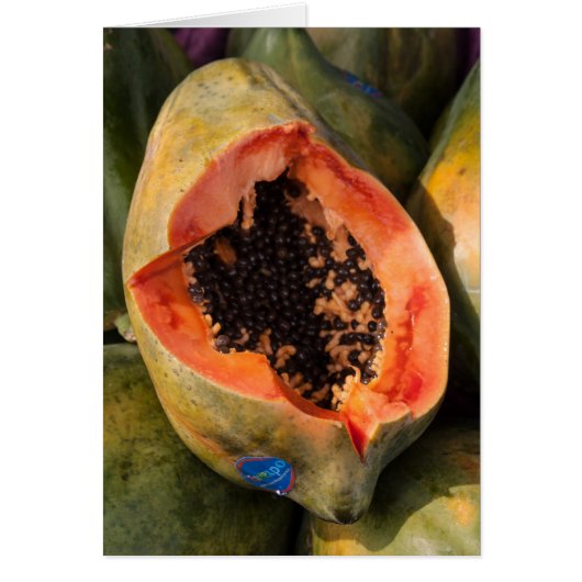Wenskaart van papaja's (Voorkant)