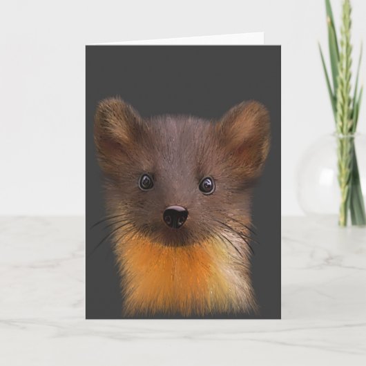 Wenskaart van Pine Marten Kaart (Voorkant)