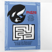 Wenskaart van Puzle in het wild Drieluik Wenskaart (Binnenzijde eerst)