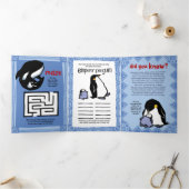 Wenskaart van Puzle in het wild Drieluik Wenskaart (Binnen)