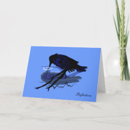 Wenskaart van Raven Reflections Kaart