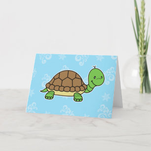 Wenskaart van schildpadden kaart