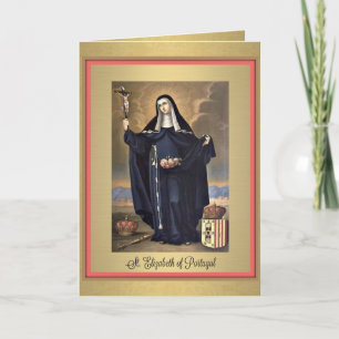 Wenskaart van St. Elisabeth van Portugal Kaart