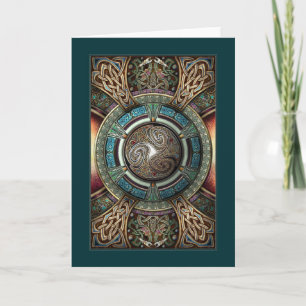 Wenskaart van Triskelion Mandala Kaart