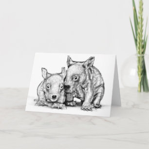 Wenskaart van Wombat Joeys Kaart