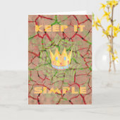 Wenskaart Verticale Sjabloon (Gele Bloem)