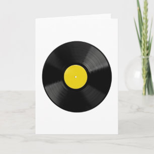 Wenskaart Vinylrecord Kaart