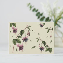 Wenskaart Violet Flower