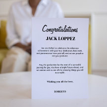 Wenskaart voor afstuderen