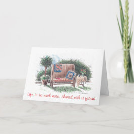 wenskaart voor beste vrienden bedankkaart