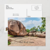 Wenskaart voor beterschap van Elephant Rocks State Briefkaart (Voorkant / Achterkant)