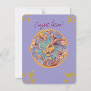 wenskaart voor bloemsierkunst