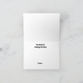 Wenskaart voor bouwwerknemers die vluchten uitvoer kaart (Binnen)