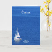 Wenskaart voor de oceanen kaart (Gele Bloem)