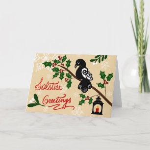 Wenskaart voor de Zonnewende Feestdagen Kaart