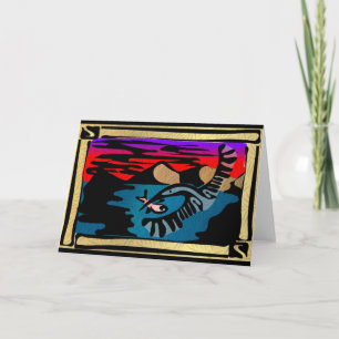 Wenskaart voor digitale kraanhoutsnijders kaart