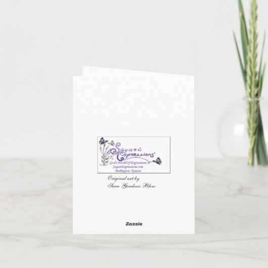 Wenskaart voor gebundelde weefsels kaart (Achterkant)