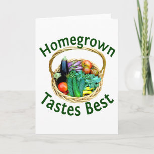 Wenskaart voor groentetuinders & Foodies Kaart