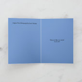 Wenskaart voor het schilderen van blauwe Waterverf Kaart (Binnen)