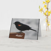 Wenskaart voor in het wild levende dieren kaart (Gele Bloem)