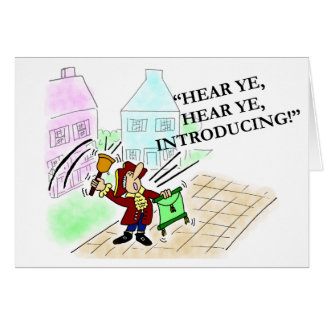 Wenskaart voor introductie door verkoper
