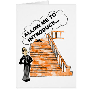 Wenskaart voor introductie door verkoper