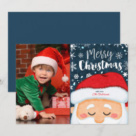 Wenskaart voor kerstfoto's met kerstcadeaus voor C Feestdagenkaart