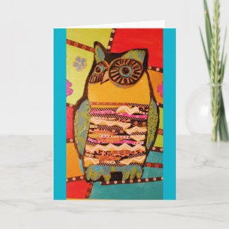 Wenskaart voor kleurrijke en verkreute boomgaarden kaart