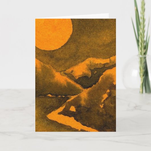 wenskaart voor landwegen "Hunter's Moon" Kaart (Voorkant)